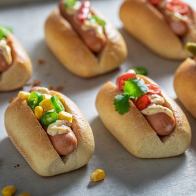Animation mini hot dogs en entreprise