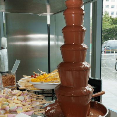Animation fontaine à chocolat en entreprise