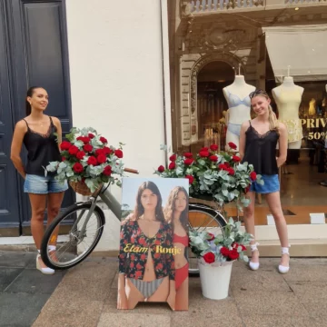 Quand les roses rouges rencontrent les vélos vintage… On a sillonné Paris, Cannes, Lyon