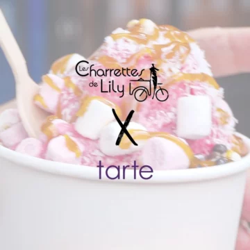 Quand la beauté rencontre la gourmandise… Pour Tarte, on a transformé un triporteur en